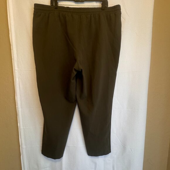 Women’s Jogger Pants Size 1X Nine West Olive Elastic Drawstring Waist - Picture 4 of 9